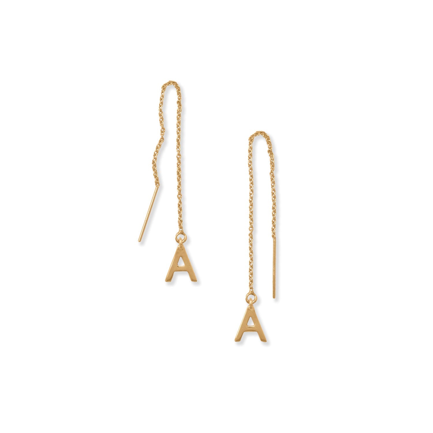 Initial Threader Earrings (-Z)