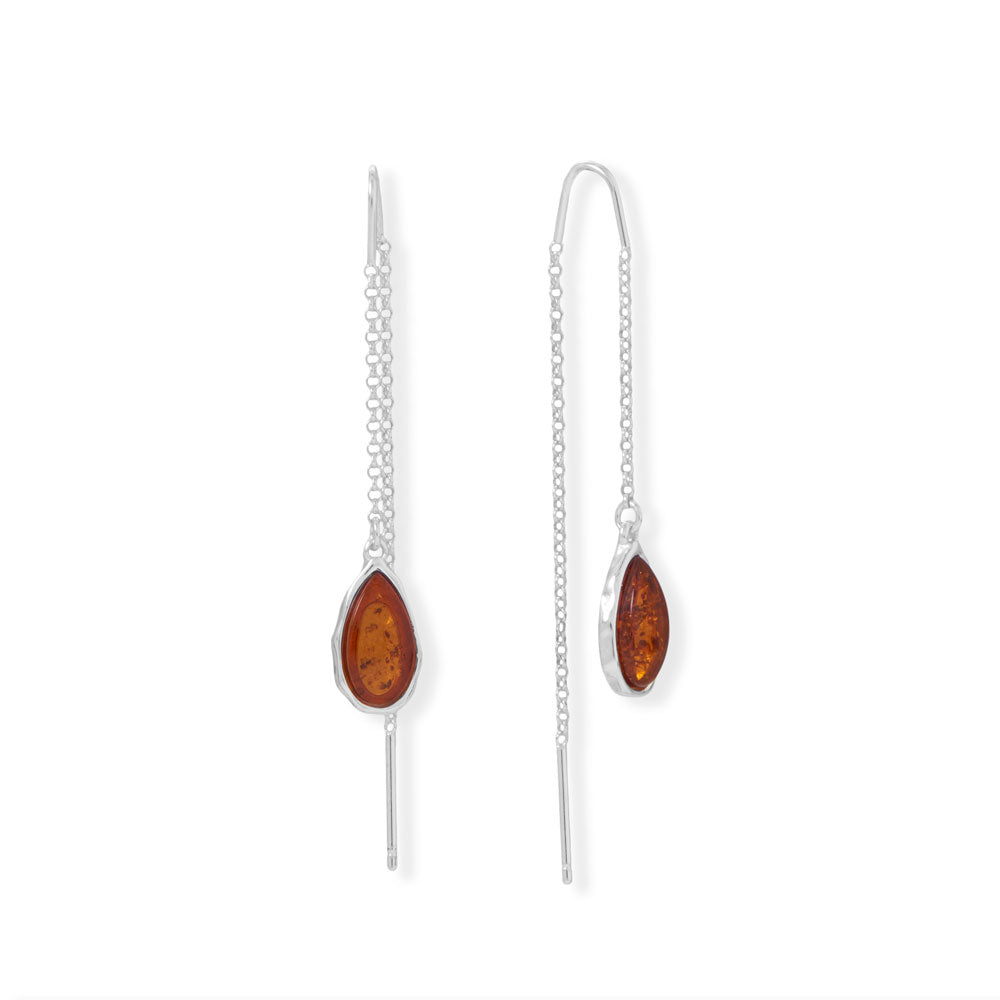 Amber Threader Earrings