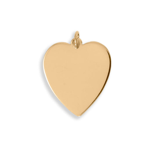 14/20 Gold Filled Large Engravable Heart Pendant - Sparks and Gem