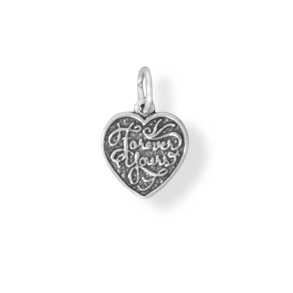 Small "Forever Mine/Forever Yours" Sterling Silver Charm - Sparks and Gem