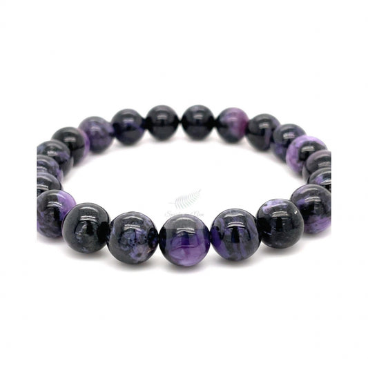 8mm Natural Charoite Bracelet - Sparks and Gem