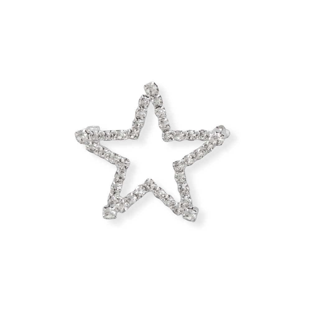 Crystal Star Outline Pin