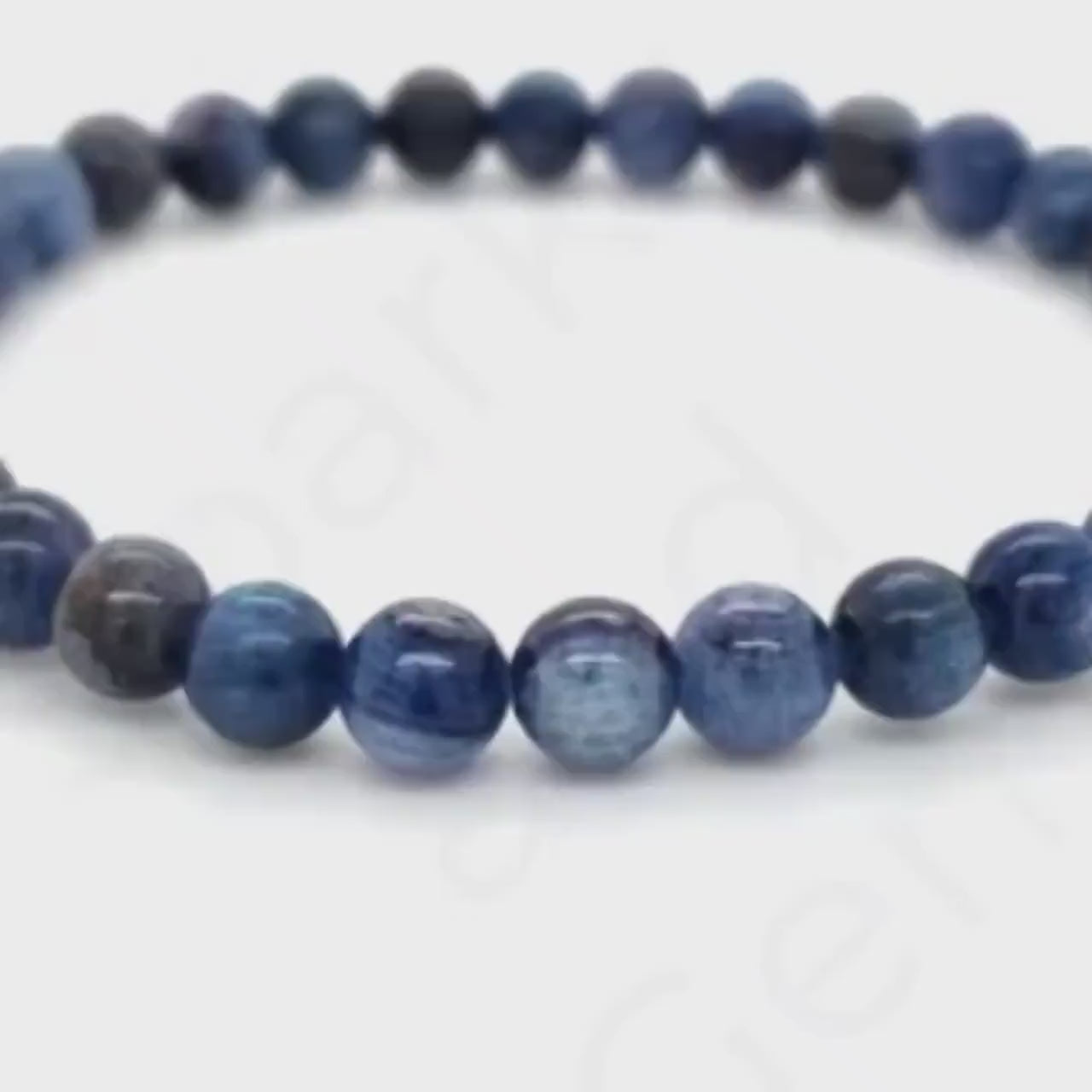 6mm Kyanite Bracelet - Sparks and Gem